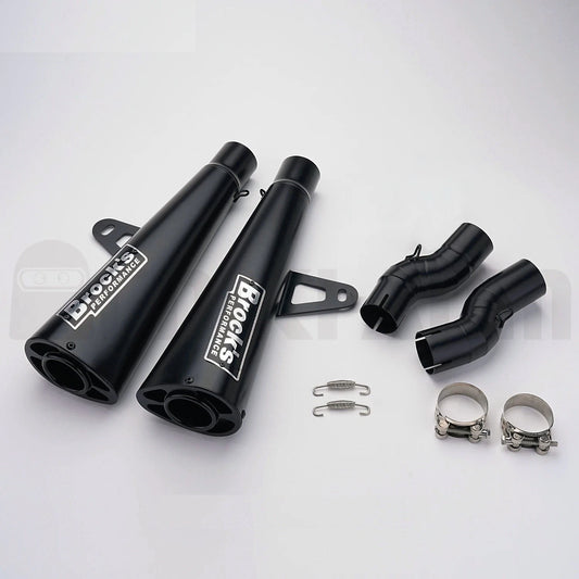 Hayabusa GSX1300 Motorcycle Exhaust System Double sided Mid Link Brock Allen Modification for Hayabusa GSX1300 Gen3 gen3