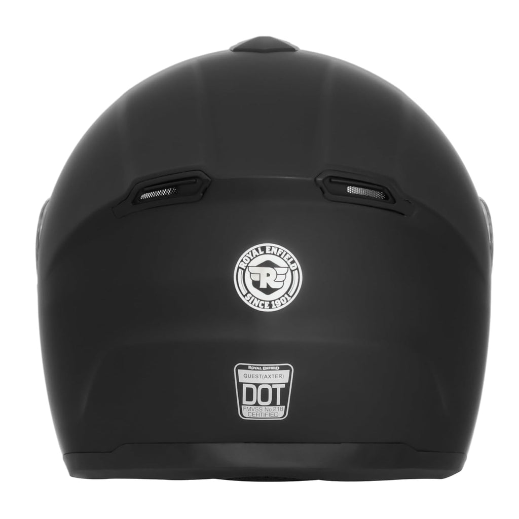 Royal Enfield Full Face Quest Helmet with Visor | ISI &DOT Certified | High Density EPS Liner for Better Impact Absorption