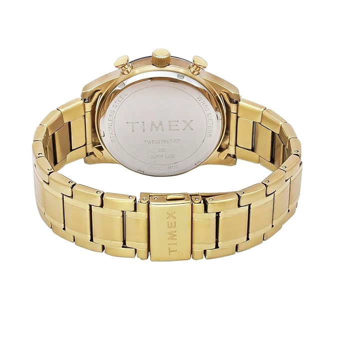TIMEX Analog Watch for Man with Round Dial & Water Resistant Men's Wrist Watches