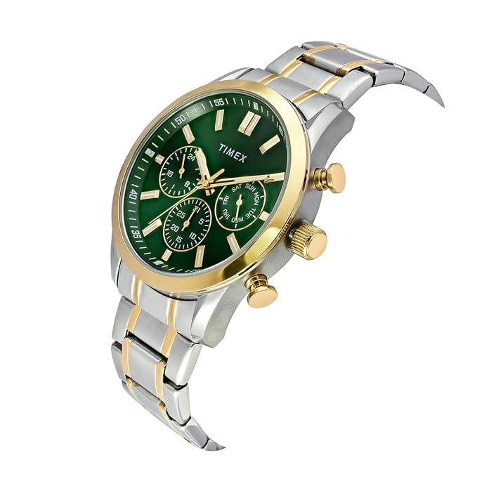 TIMEX Analog Watch for Man with Round Dial & Water Resistant Men's Wrist Watches