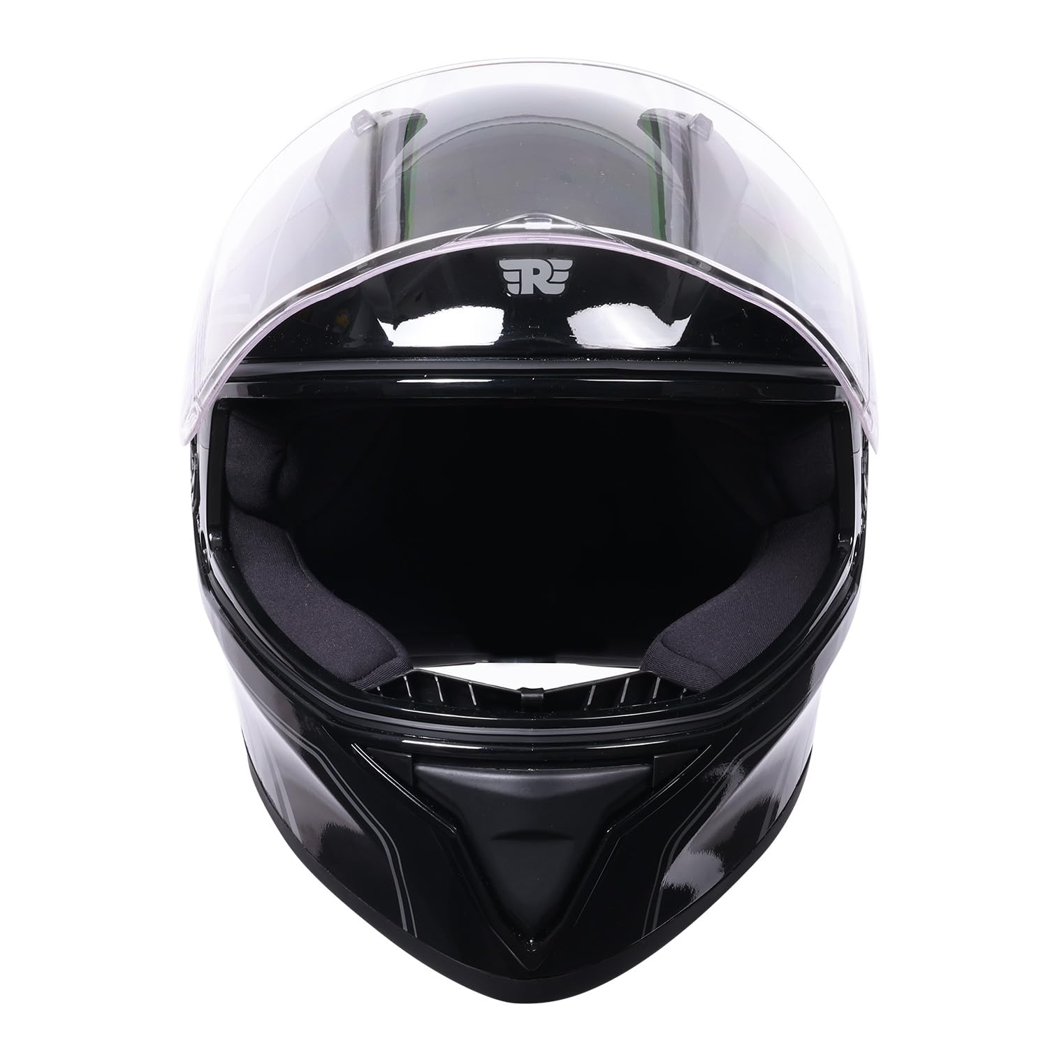 Royal Enfield Roadster Full FACE 1901 Helmet with micrometric Lock|ISI & DOT Certified|Scratch Resistant Visor|High Impact ABS Shell|High Density EPS Liner| 3 Intake Ports & 2 Exhaust Black