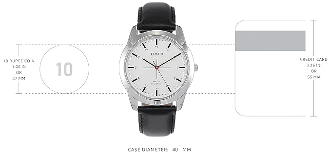 TIMEX Classics Analog Watch for Men with Round Dial & Water Resistant Man's Wrist Watches