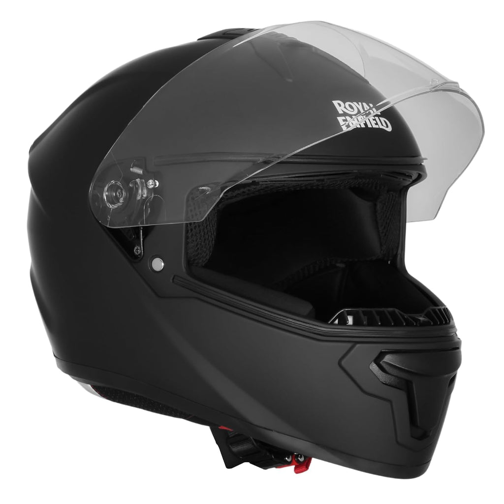 Royal Enfield Full Face Quest Helmet with Visor | ISI &DOT Certified | High Density EPS Liner for Better Impact Absorption