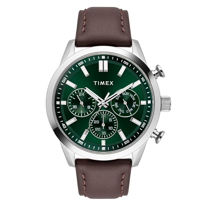 TIMEX Analog Watch for Man with Round Dial & Water Resistant Men's Wrist Watches