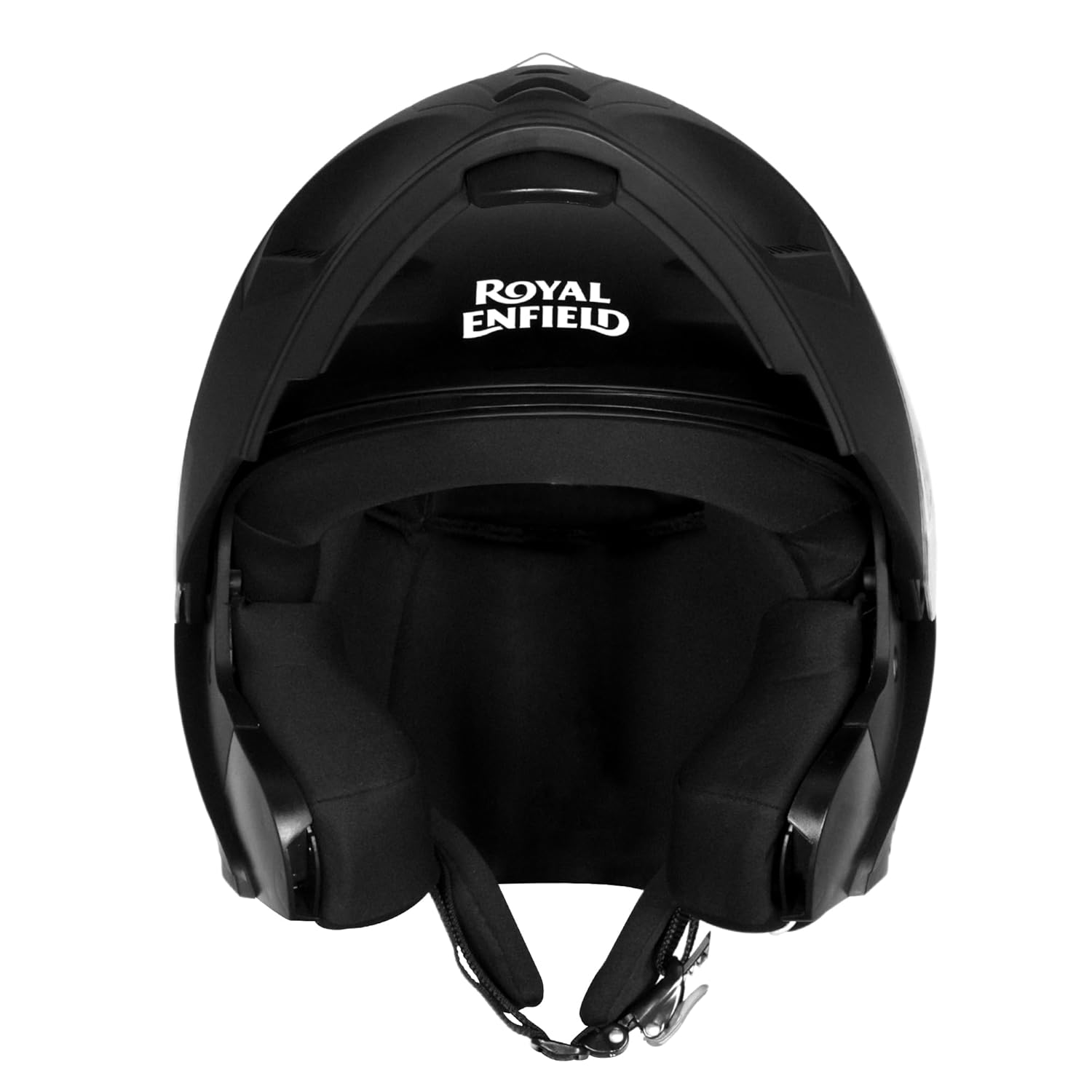 Royal Enfield MOD Adroit Helmet | ISI Certified | Flip- up Modular | High Impact Grade Thermoplastic Shell | High Density EPS Liner for Better Impact Protection | UV Treated Visor | Black