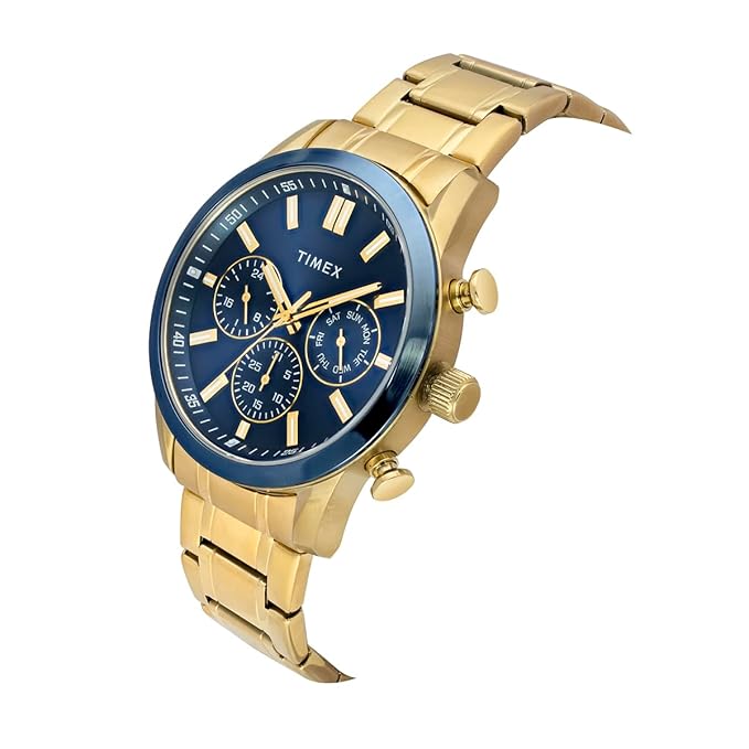TIMEX Analog Watch for Man with Round Dial & Water Resistant Men's Wrist Watches