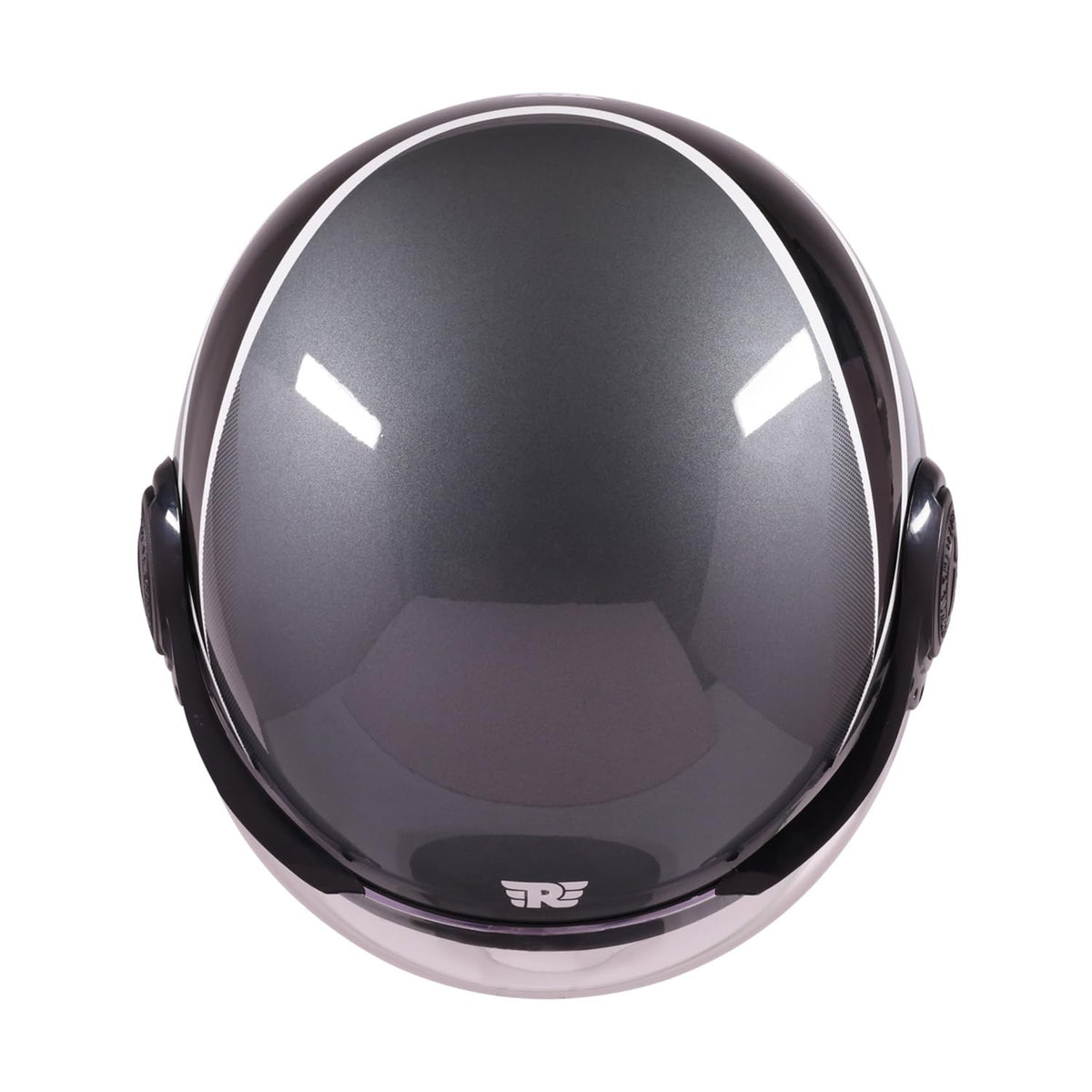 Royal Enfield MLG Jet Sonic Open FACE Helmet | Made Like A Gun- ISI & DOT Certified | ABS GI | High Impact Grade Thermoplastic & High Density EPS Liner for Superior Impact Protection Grey