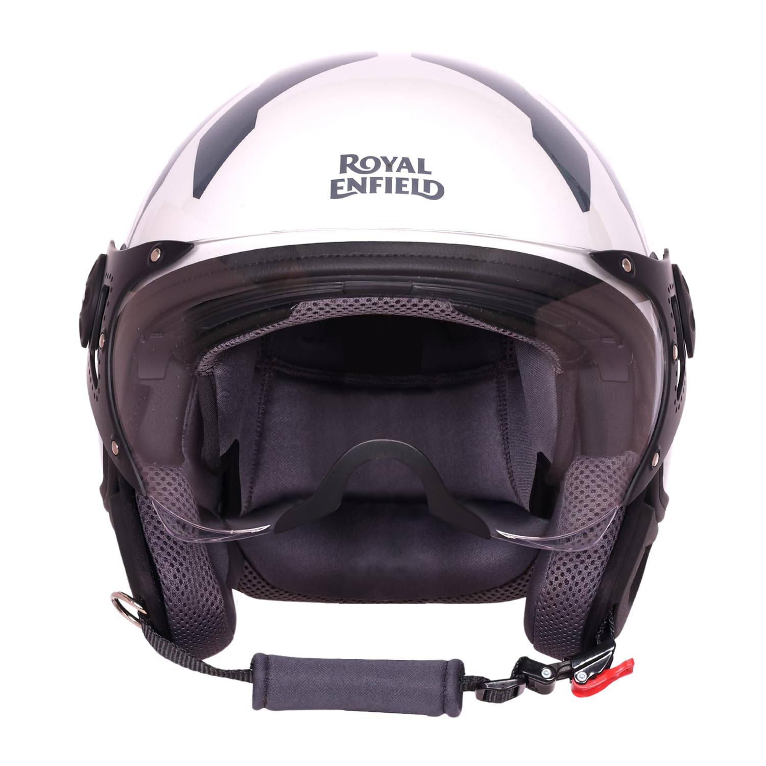 Royal Enfield Airforce 1901 Open Face Helmet | Certification: ISI & DOT | High Impact Grade ABS Shell | High Strength EPS Liner for Added Strength| Sleek Aviator Inspired Design