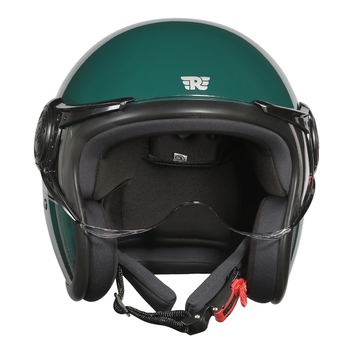 Royal Enfield MLG Jet NEO Open FACE Helmet | Made Like A Gun- ISI & DOT Certified | High Impact Grade Thermoplastic & High Density EPS Liner for Superior Impact Protection