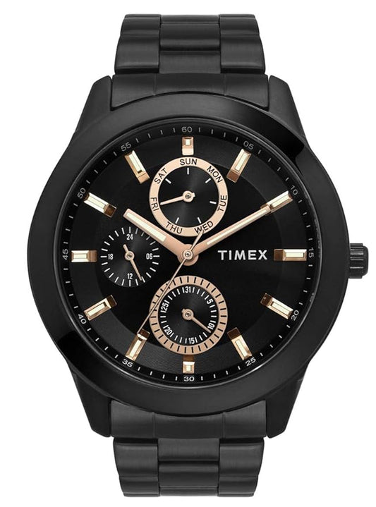 TIMEX Analog Watch for Men with Round Dial & Water Resistant Man's Wrist Watches