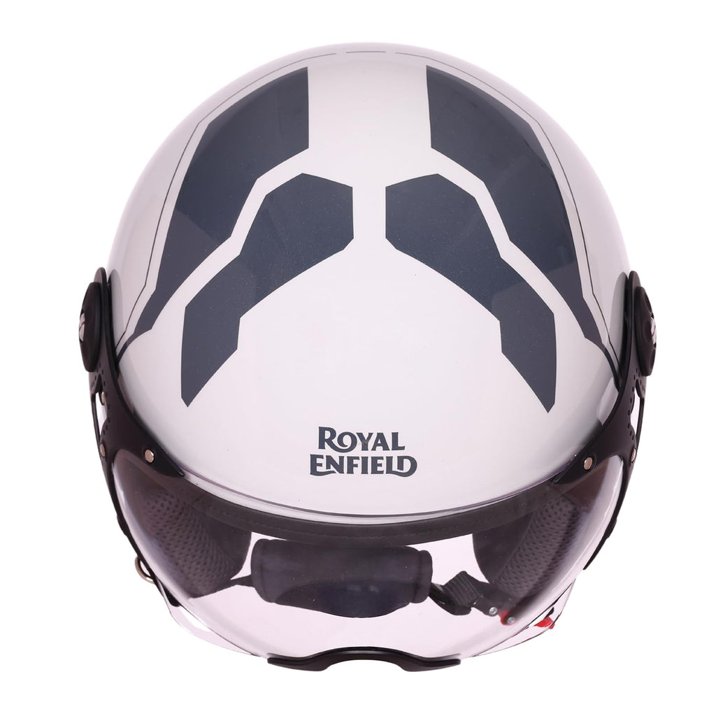 Royal Enfield Airforce 1901 Open Face Helmet | Certification: ISI & DOT | High Impact Grade ABS Shell | High Strength EPS Liner for Added Strength| Sleek Aviator Inspired Design