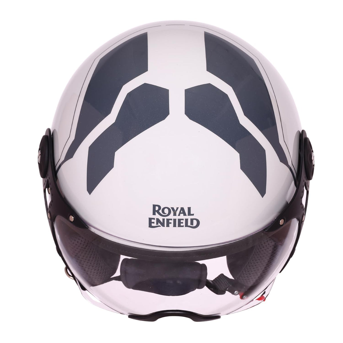Royal Enfield Airforce 1901 Open Face Helmet | Certification: ISI & DOT | High Impact Grade ABS Shell | High Strength EPS Liner for Added Strength| Sleek Aviator Inspired Design