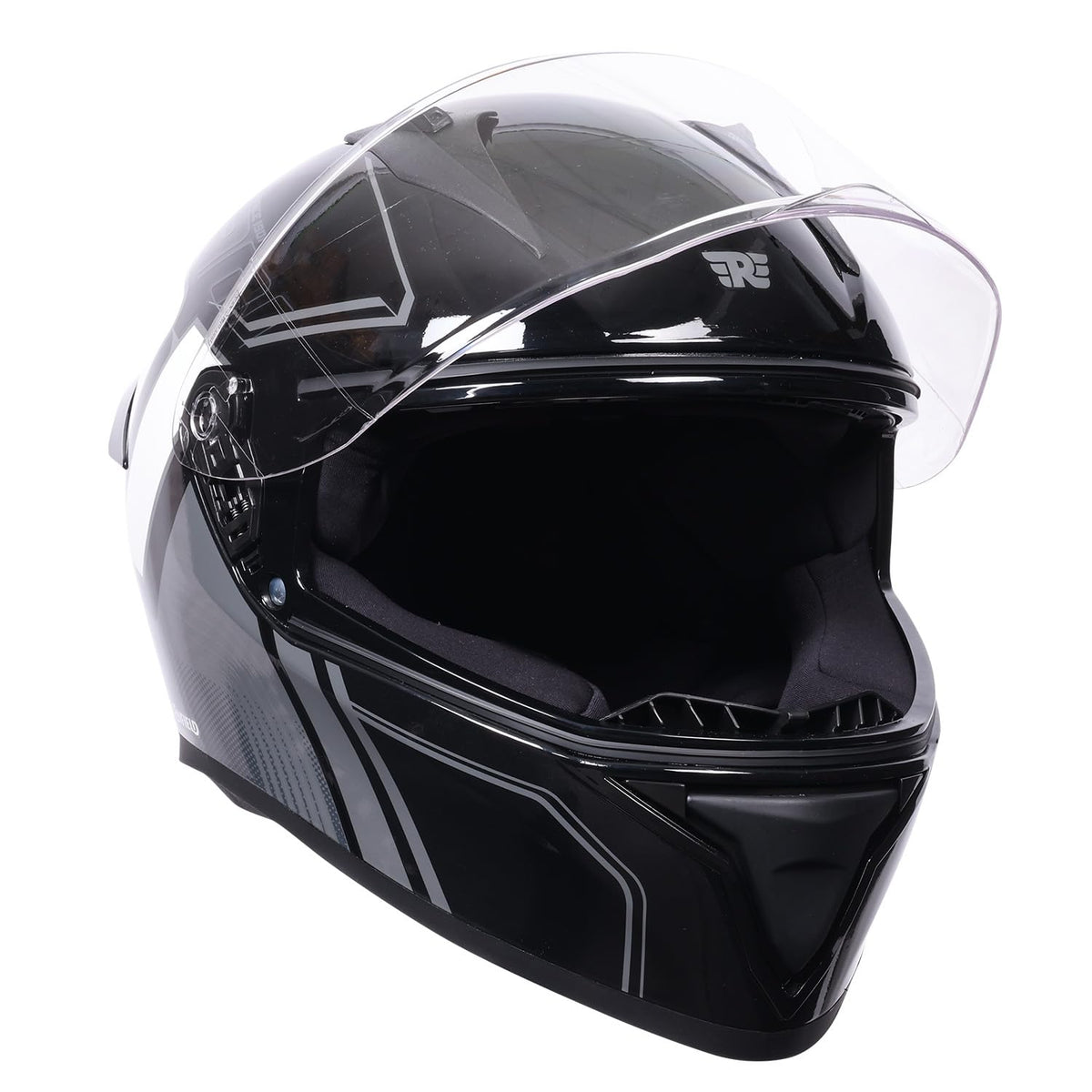Royal Enfield Roadster Full FACE 1901 Helmet with micrometric Lock|ISI & DOT Certified|Scratch Resistant Visor|High Impact ABS Shell|High Density EPS Liner| 3 Intake Ports & 2 Exhaust Black