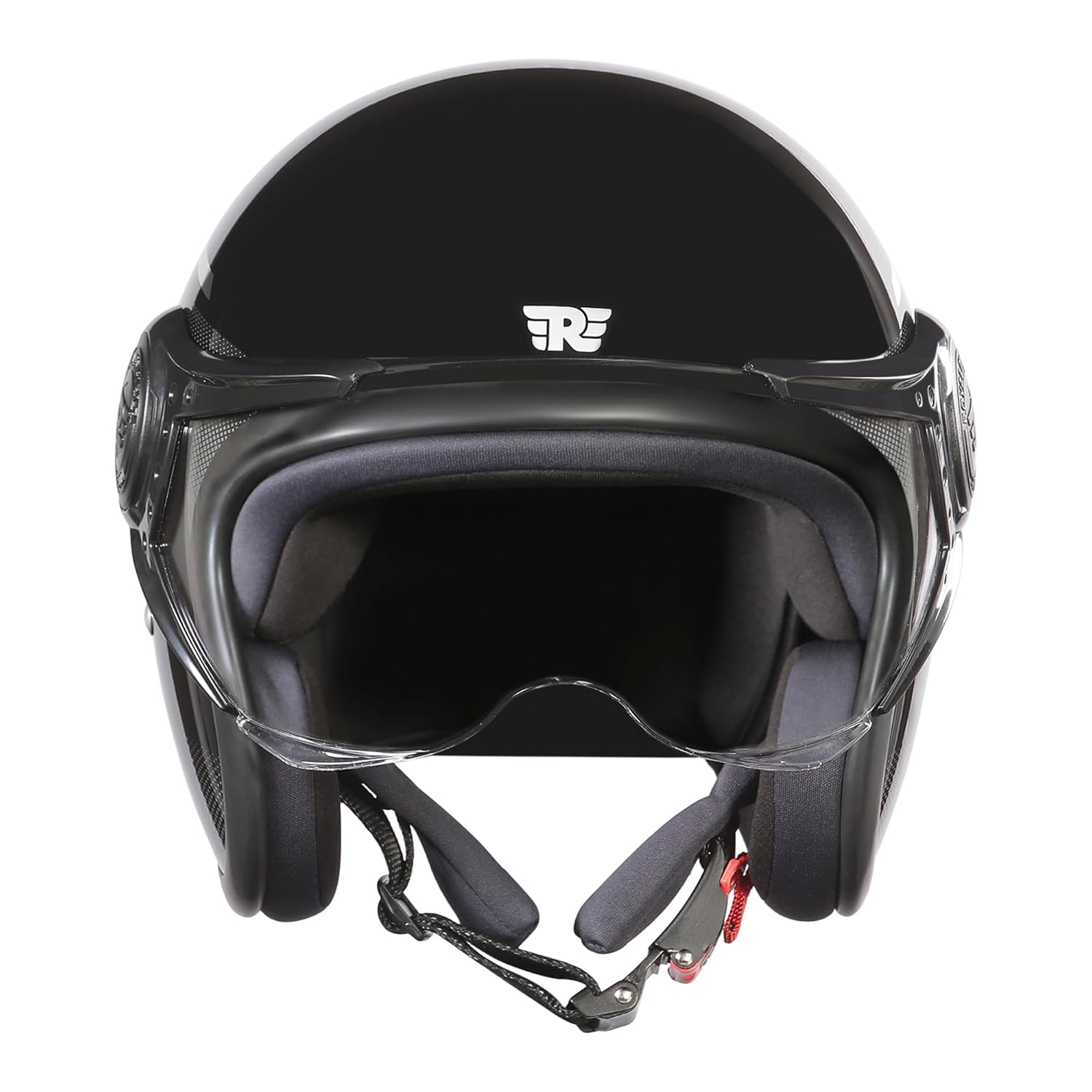 Royal Enfield MLG Jet NEO Open FACE Helmet | Made Like A Gun- ISI & DOT Certified | ABS GI | High Impact Grade Thermoplastic & High Density EPS Liner for Superior Impact Protection Grey
