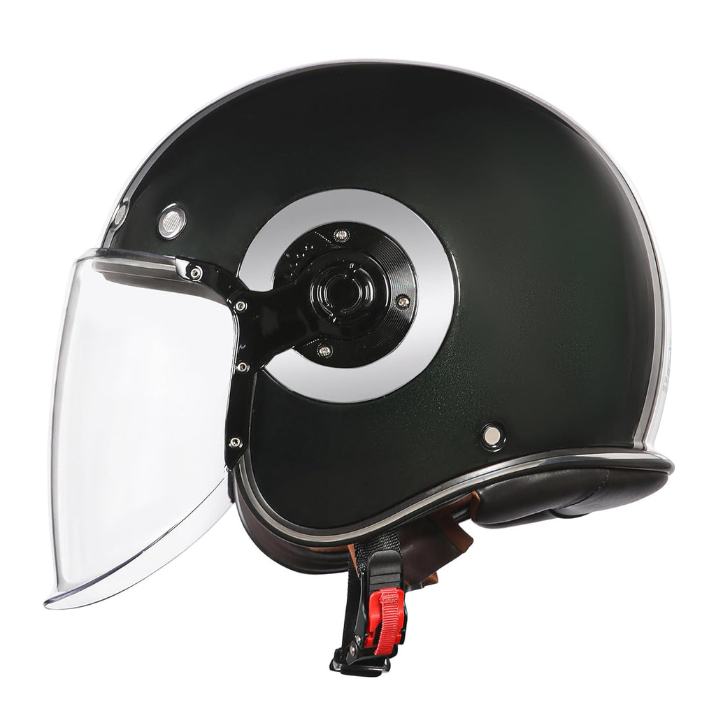 Royal Enfield Spirit of SM ID ABS GL Green ISI and DOT Certified Riding Helmet