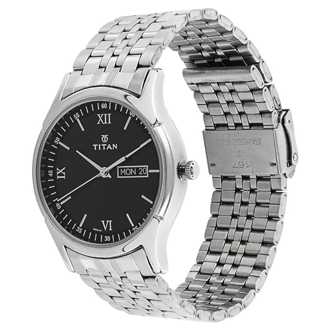 Titan Karishma Analog Black Dial Men's Watch-NL1636SM01