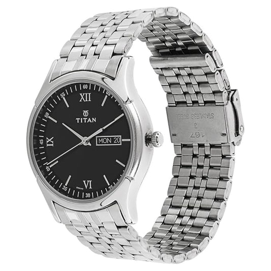 Titan Karishma Analog Black Dial Men's Watch-NL1636SM01