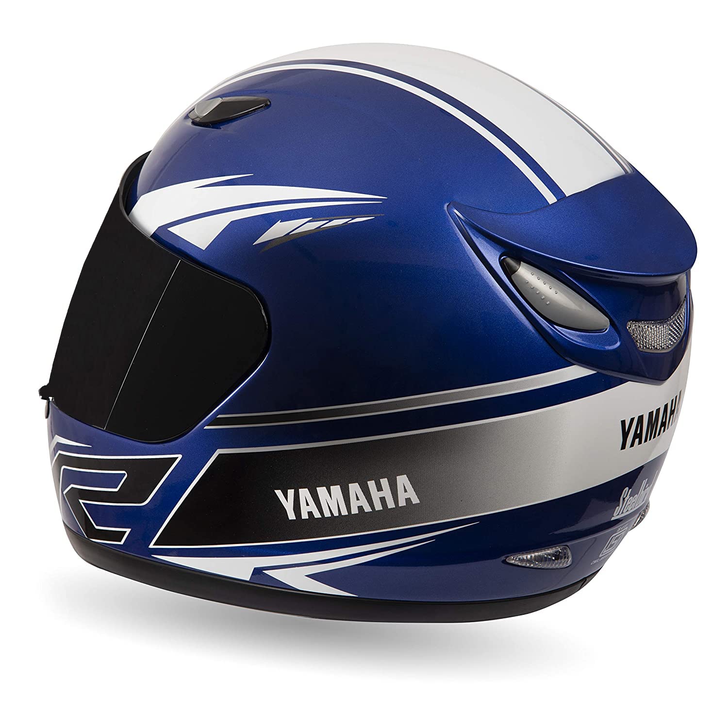 Yamaha Motor YRF Full Face Helmet (Racing Blue, Size M,L,XL), Includes Extra Clear Visor Y6AYRFBLXL181 | Racing Blue