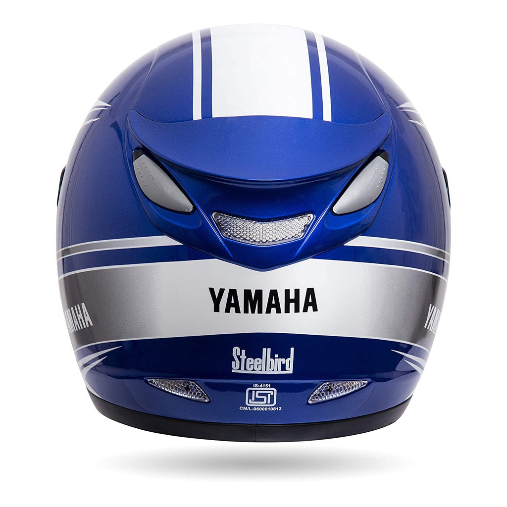 Yamaha Motor YRF Full Face Helmet (Racing Blue, Size M,L,XL), Includes Extra Clear Visor Y6AYRFBLXL181 | Racing Blue