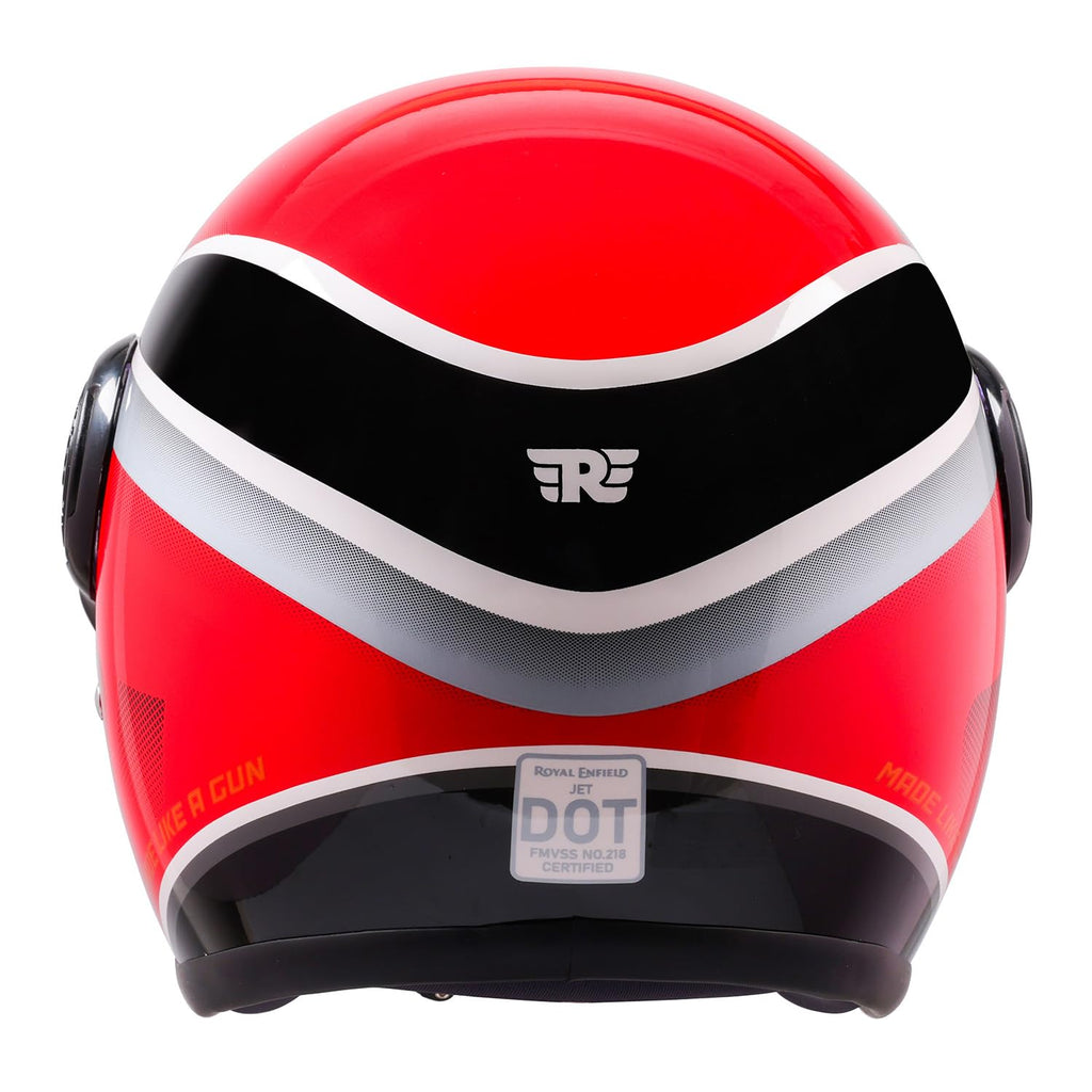 Royal Enfield MLG Jet Sonic Open FACE Helmet | Made Like A Gun- ISI & DOT Certified | ABS GI | High Impact Grade Thermoplastic