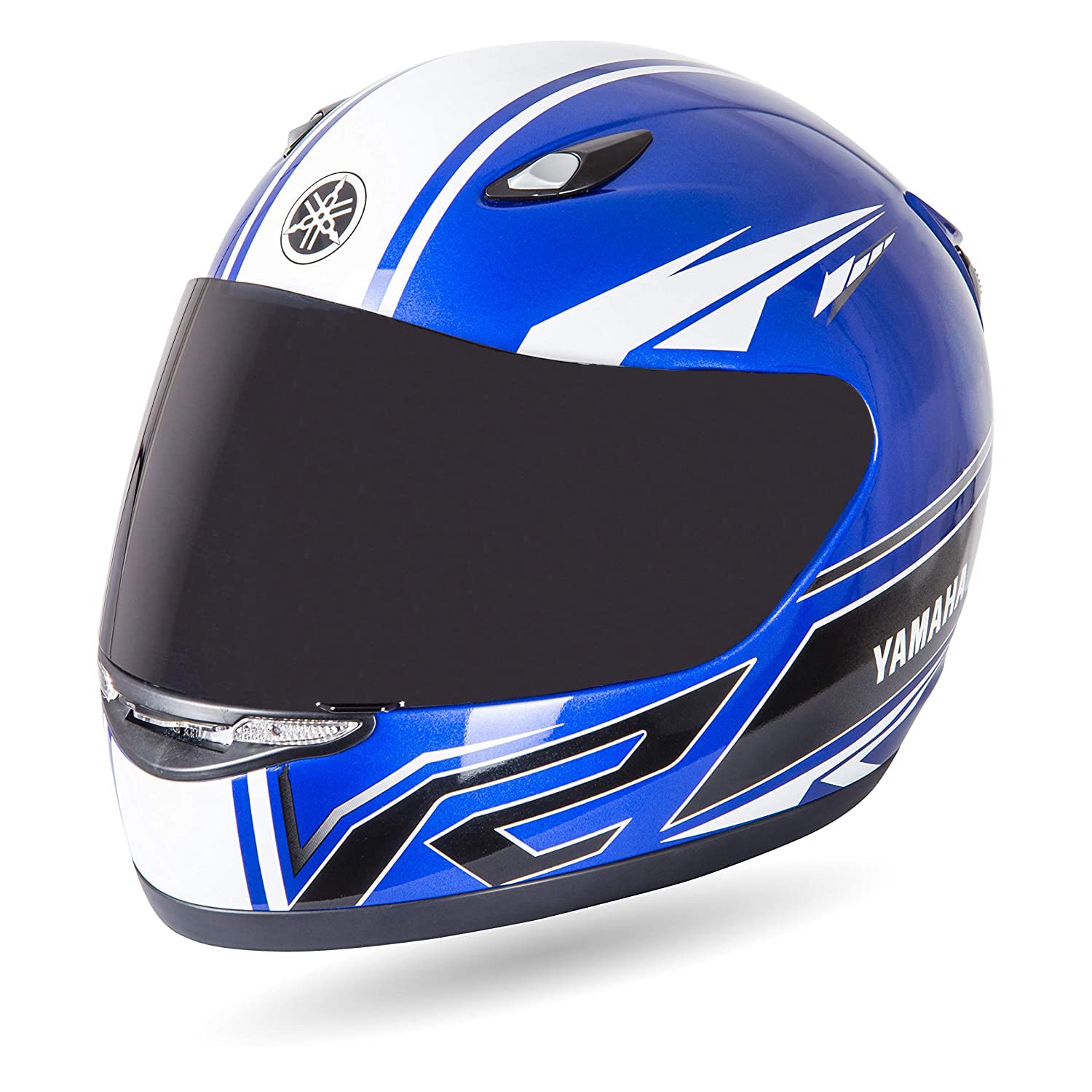 Yamaha Motor YRF Full Face Helmet (Racing Blue, Size M,L,XL), Includes Extra Clear Visor Y6AYRFBLXL181 | Racing Blue