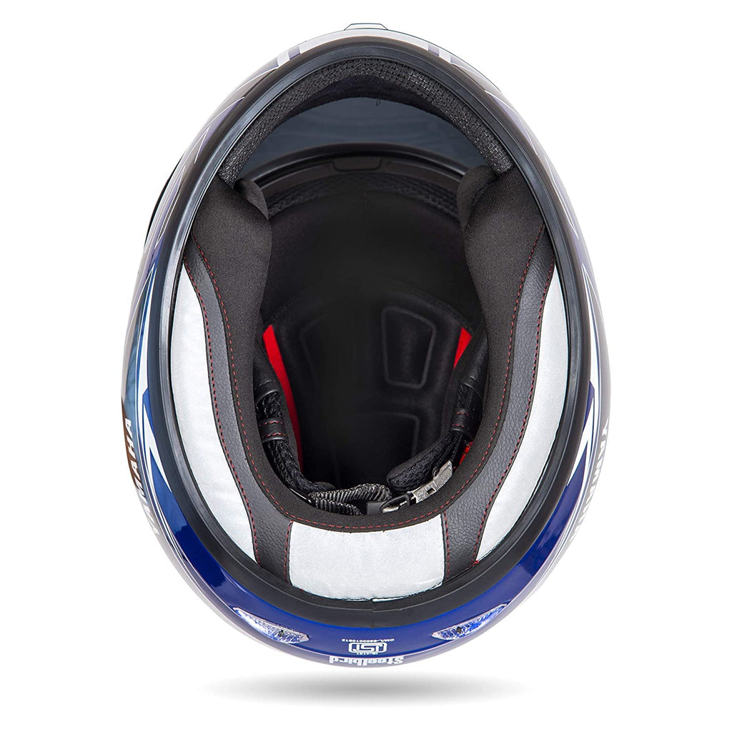 Yamaha Motor YRF Full Face Helmet (Racing Blue, Size M,L,XL), Includes Extra Clear Visor Y6AYRFBLXL181 | Racing Blue