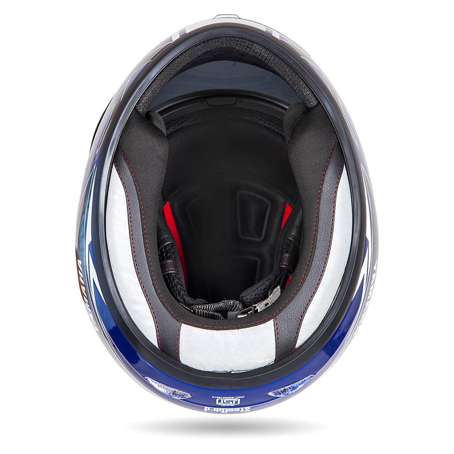 Yamaha Motor YRF Full Face Helmet (Racing Blue, Size M,L,XL), Includes Extra Clear Visor Y6AYRFBLXL181 | Racing Blue