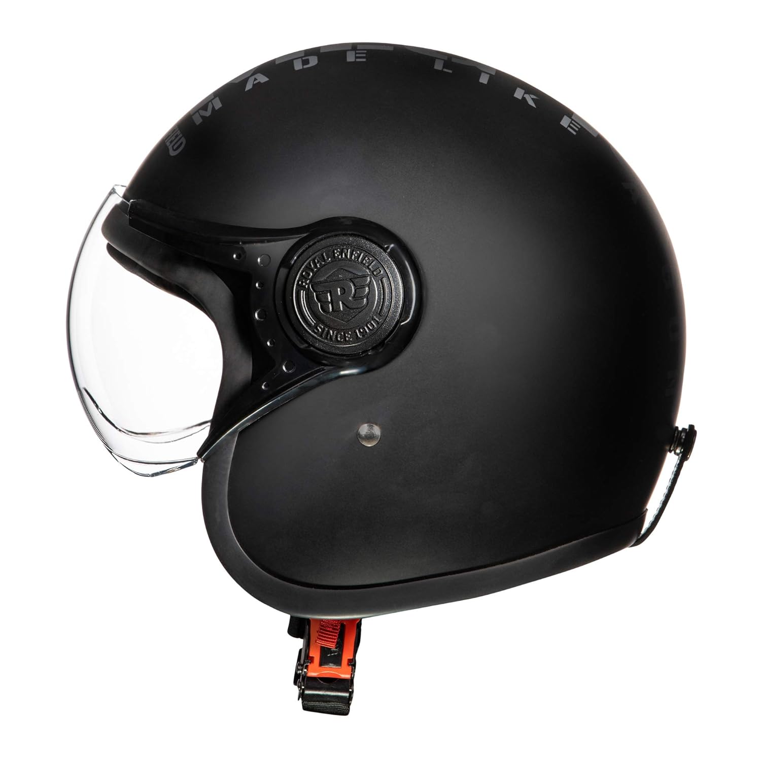 Royal Enfield Open Face MLG Helmet |Made Like a Gun | with Clear Visor | Impact Protection | High Density EPS | ISI and DOT Certified | Micrometric Lock