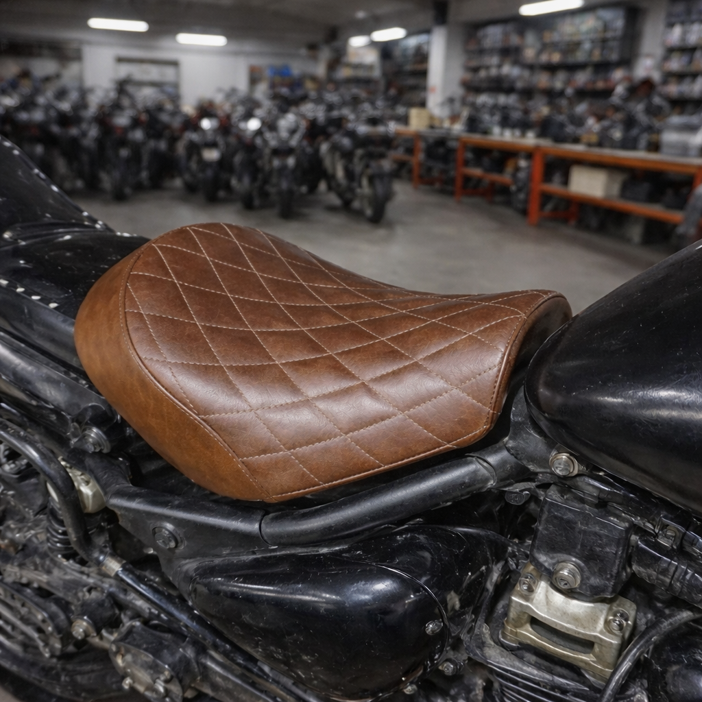 Solo/Rider Low Rider Touring Seat Fit For Royal Enfield Super Meteor 650