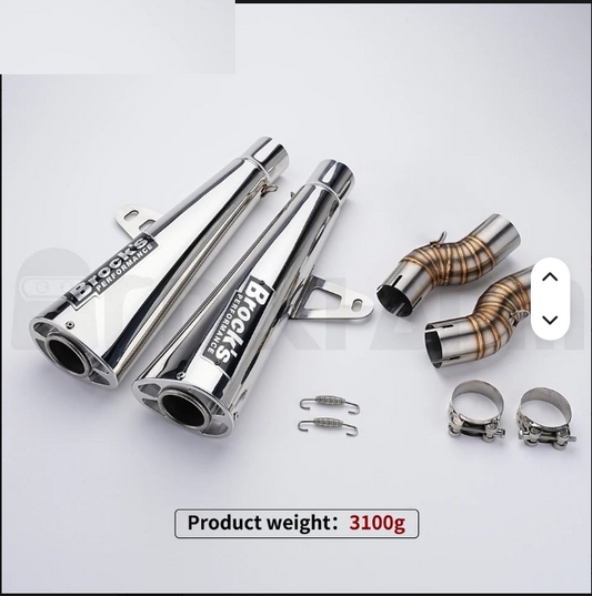 Hayabusa GSX1300 Motorcycle Exhaust System Double sided Mid Link Brock Allen Modification for Hayabusa GSX1300 Gen3 gen3
