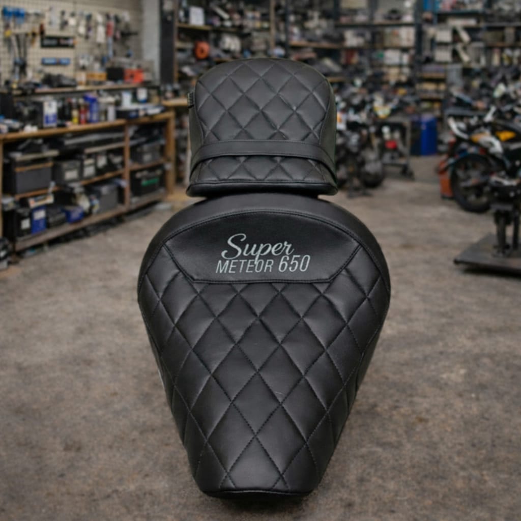 Fit For Royal Enfield Super Meteor 650 Comfort Rider and Passenger/Pillion Seat