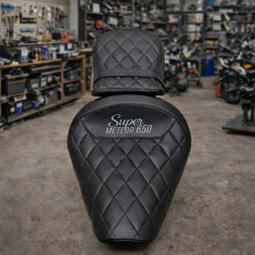 Fit For Royal Enfield Super Meteor 650 Comfort Rider and Passenger/Pillion Seat