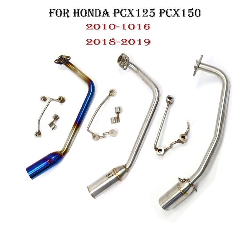 Motorcycle Yoshimura Scooter Exhaust Muffler Modified Front Connection Mid Pipe For Honda PCX 125 PCX 150 2018 2019 2010 - 2016