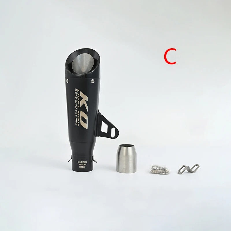 51mm Universal Motorccycle Exhaust System Muffler Tail Pipe Stainless Steel Escape Removable DB Killer Escape Tip