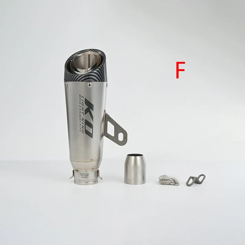 51mm Universal Motorccycle Exhaust System Muffler Tail Pipe Stainless Steel Escape Removable DB Killer Escape Tip