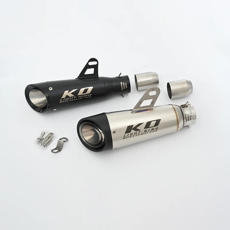51mm Universal Motorccycle Exhaust System Muffler Tail Pipe Stainless Steel Escape Removable DB Killer Escape Tip