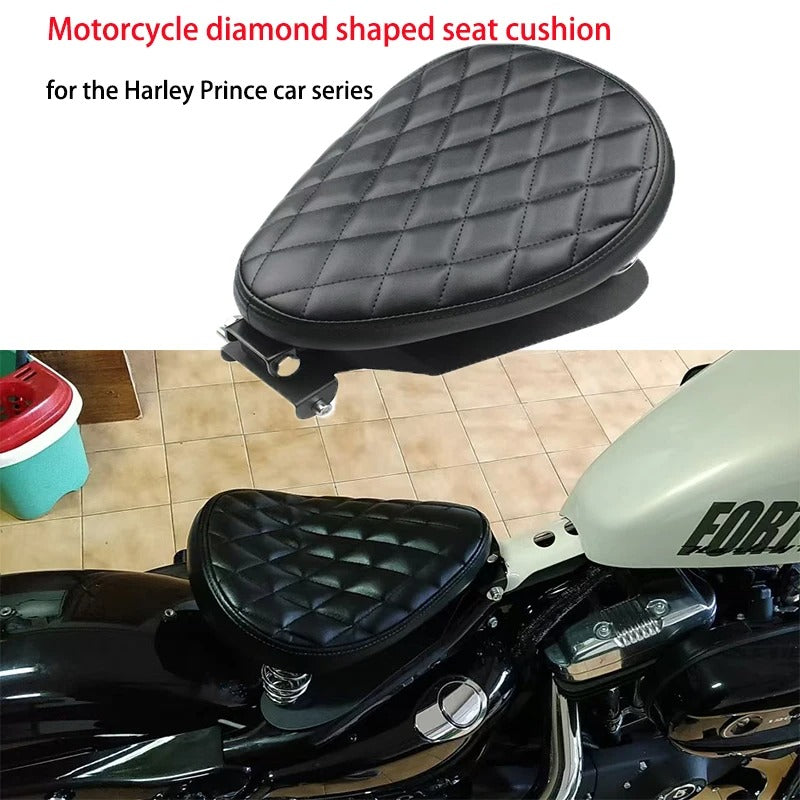 1 Set Motorcycle Retro Leather Solo Seat 3" Spring Bracket For Harley Prince Car Series Modified Single Seat Cushion
