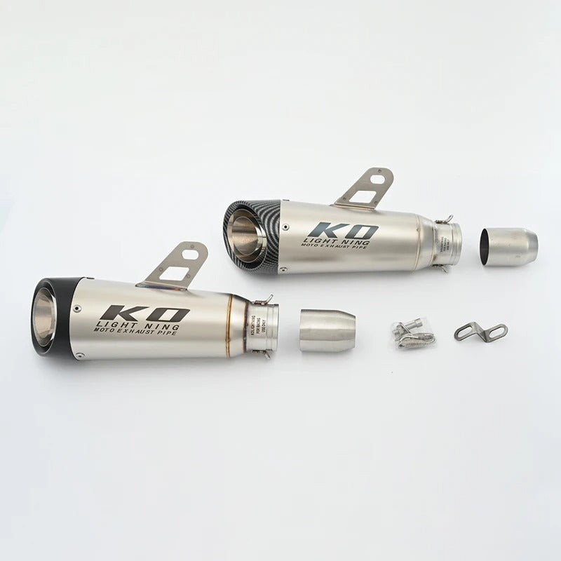 51mm Universal Motorccycle Exhaust System Muffler Tail Pipe Stainless Steel Escape Removable DB Killer Escape Tip
