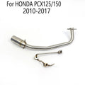 Motorcycle Yoshimura Scooter Exhaust Muffler Modified Front Connection Mid Pipe For Honda PCX 125 PCX 150 2018 2019 2010 - 2016