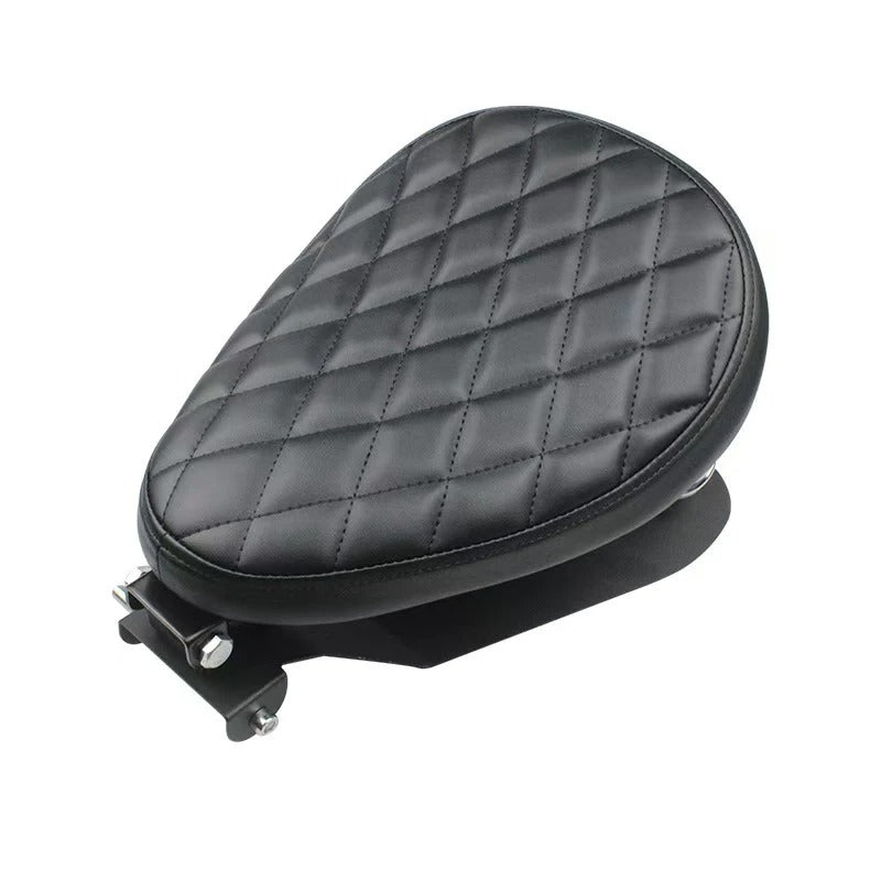1 Set Motorcycle Retro Leather Solo Seat 3" Spring Bracket For Harley Prince Car Series Modified Single Seat Cushion