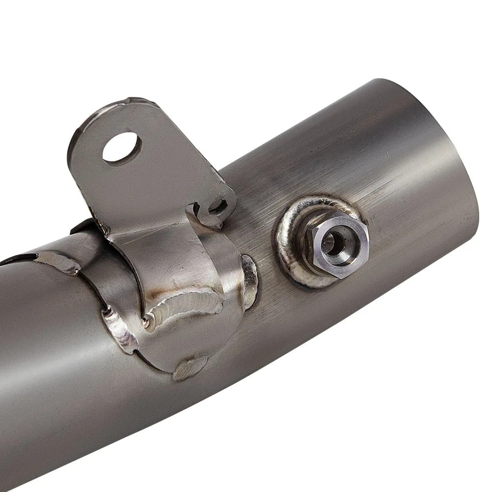 For Kawasaki ZX6R ZX-6R 2021 2022 2023 2024 2025 Motorcycle Exhaust Adapter Middle Pipe 60mm Titanium Alloy Escape Racing Line