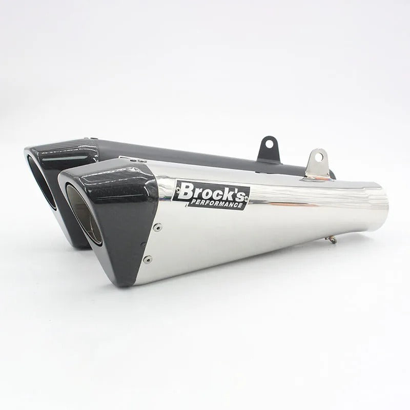Slip on Universal Exhaust Motorcycle Muffler Escape Moto Pipe Motocross Exhaust Systems Tip Bro-cks For GSXR1300 S1000RR 60MM