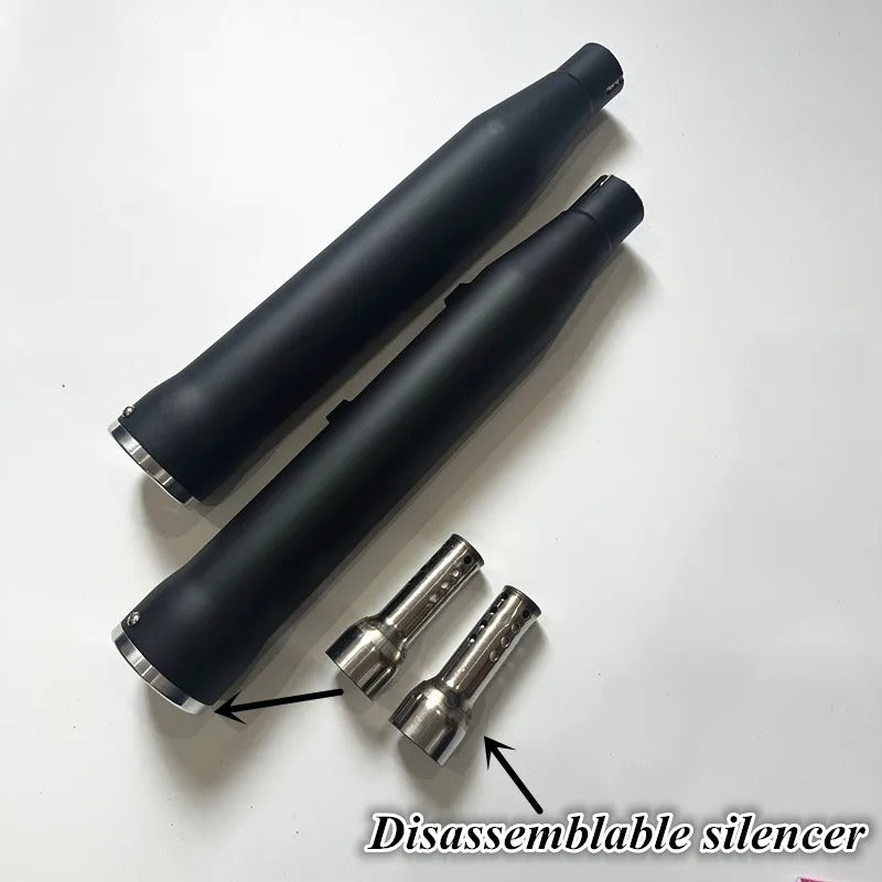 For Harley XL883 1200 X48 custom low bass cobra exhaust back section, cobra exhaust with detachable DB killer