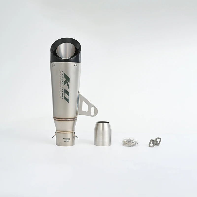 51mm Universal Motorccycle Exhaust System Muffler Tail Pipe Stainless Steel Escape Removable DB Killer Escape Tip