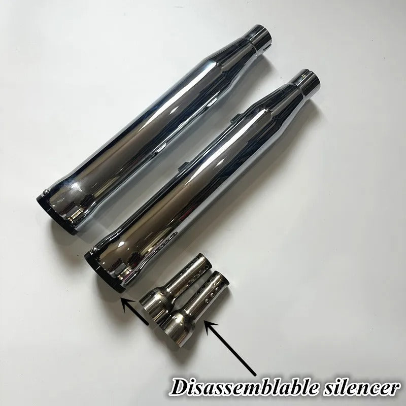 For Harley XL883 1200 X48 custom low bass cobra exhaust back section, cobra exhaust with detachable DB killer