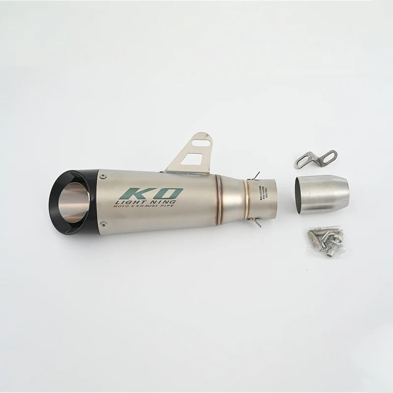 51mm Universal Motorccycle Exhaust System Muffler Tail Pipe Stainless Steel Escape Removable DB Killer Escape Tip