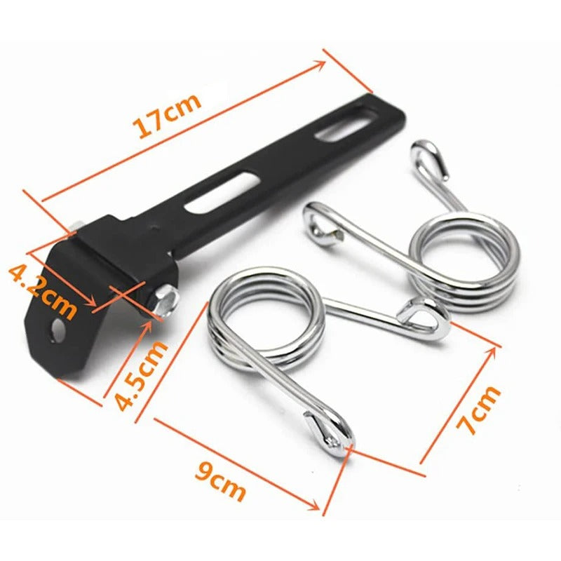 Motorcycle Retro Black Leather Old School Solo Seat+3" Spring Swivel Bracket for Harley Custom Chopper Bobber Saddle Seat