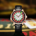 PINDU Design New NH35A Mechanical Watches Men Push Button Turn Russian Roulette Game Sapphire Mirror Diamond Dial