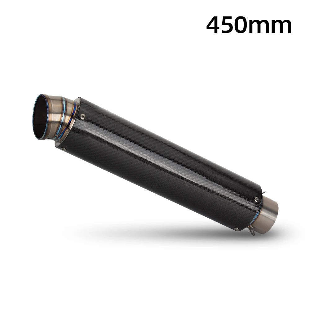 Universal 60mm Motorcycle Exhaust Carbon Fiber Titanium Alloy GP-89mm Muffler with DB Killer For Suzuki Hayabusa Z900 ZX25R MT10