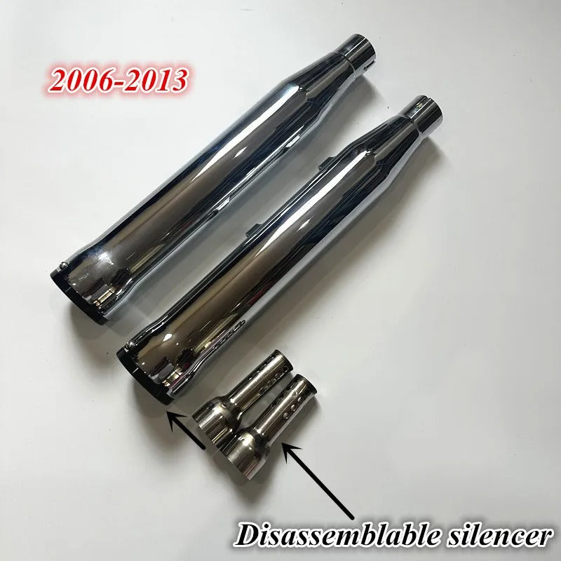 For Harley XL883 1200 X48 custom low bass cobra exhaust back section, cobra exhaust with detachable DB killer
